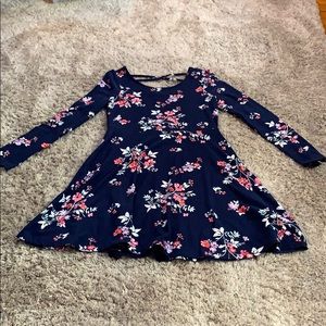 Epic threads floral knit long sleeve tunic dress